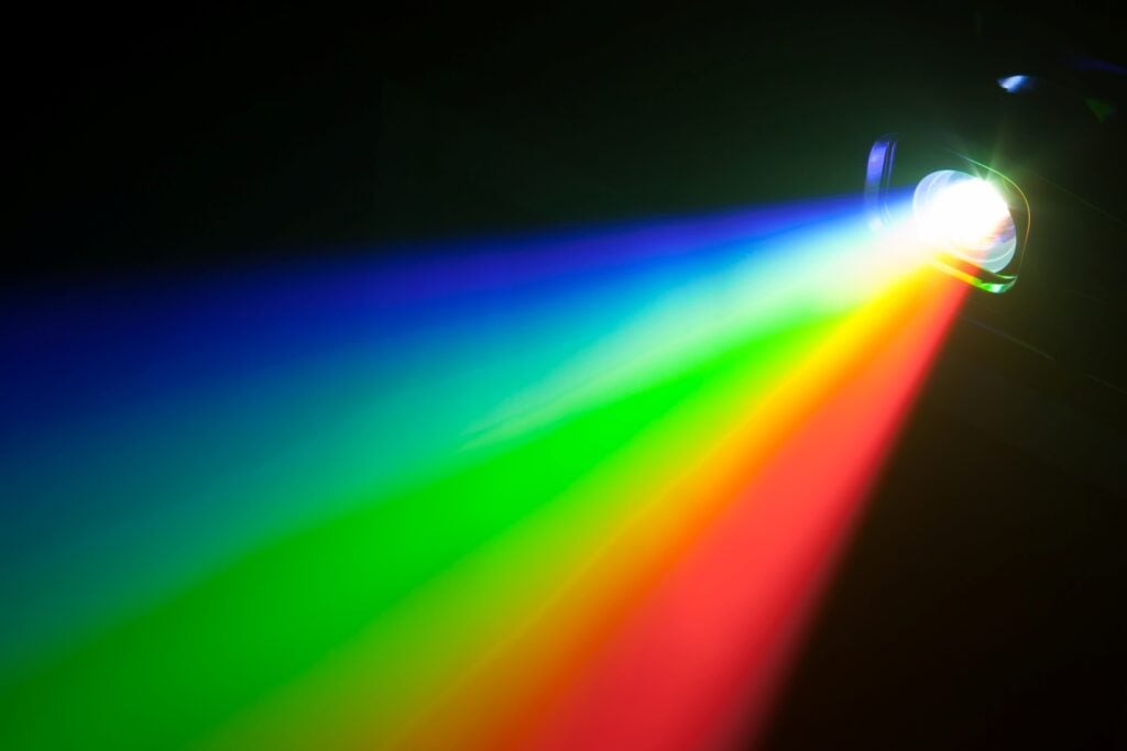RGB spectrum of light