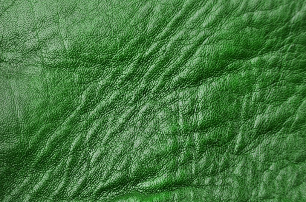 Green leather