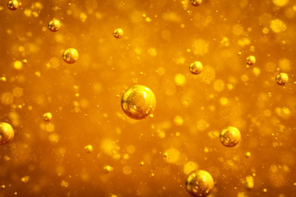 Amber colored spheres