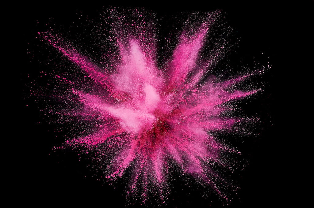 Dark pink color explosion