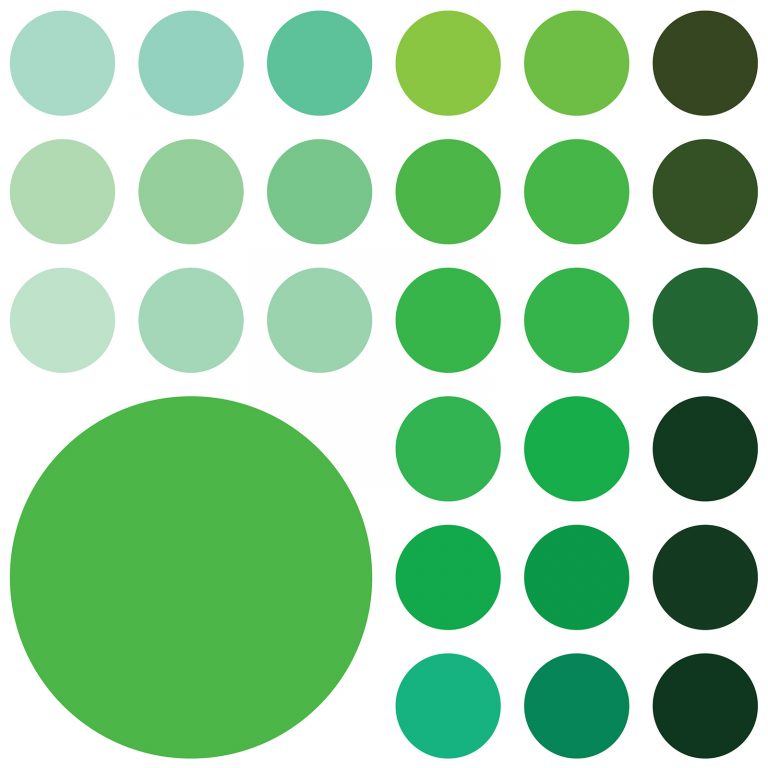 What colors make green and how do you mix different shades of green