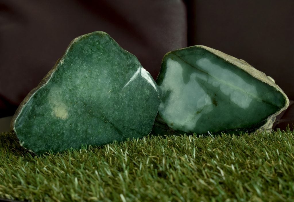 Green Jade uncut stone