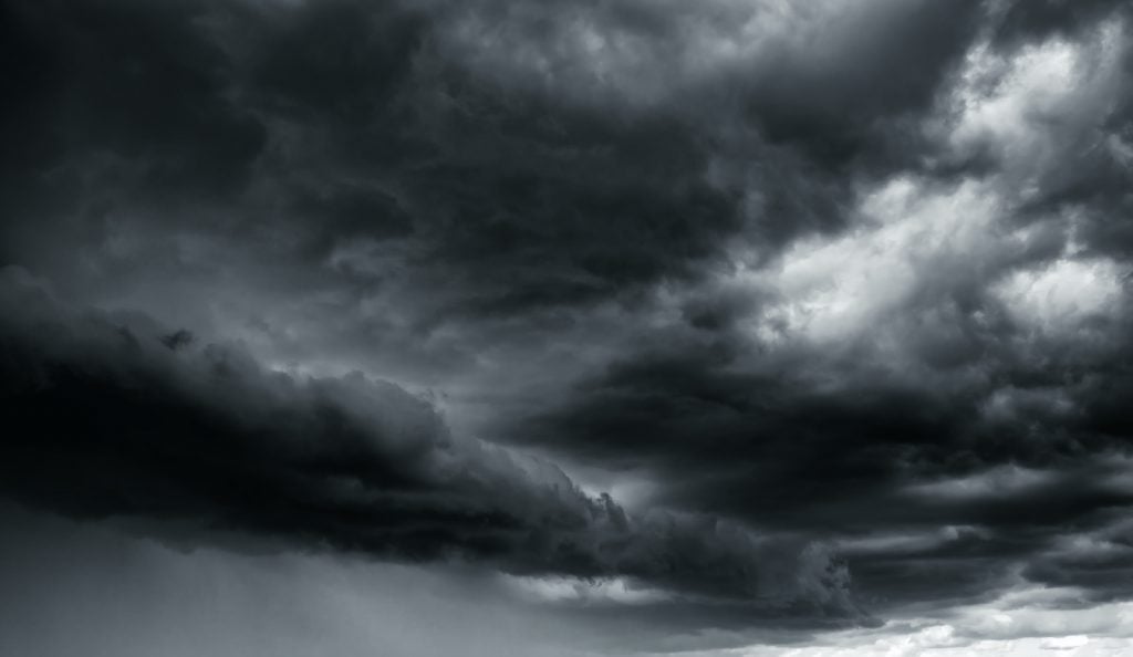 Storm clouds are one of the first gray things in nature that most of us think of.