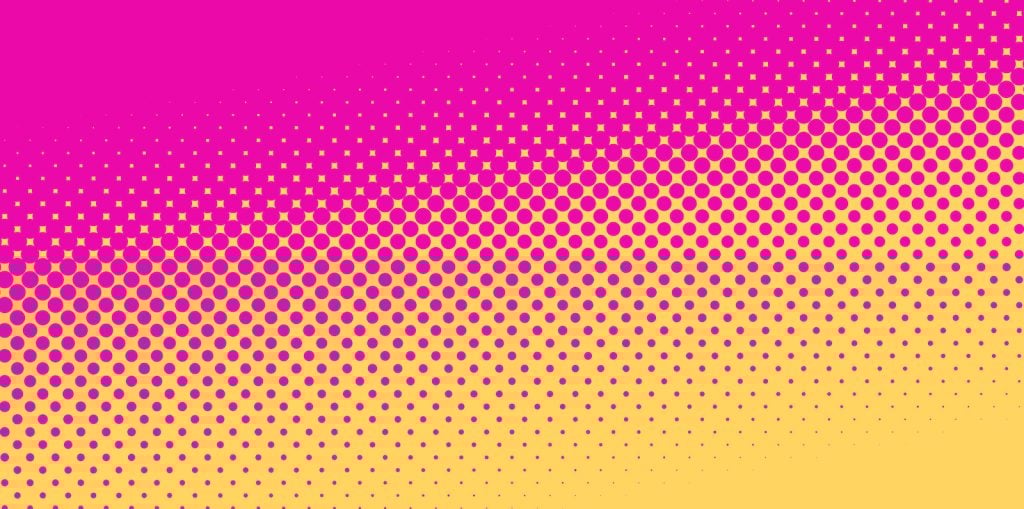 Pink and yellow dotted pattern
