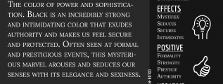 Black Color Meaning Infographic