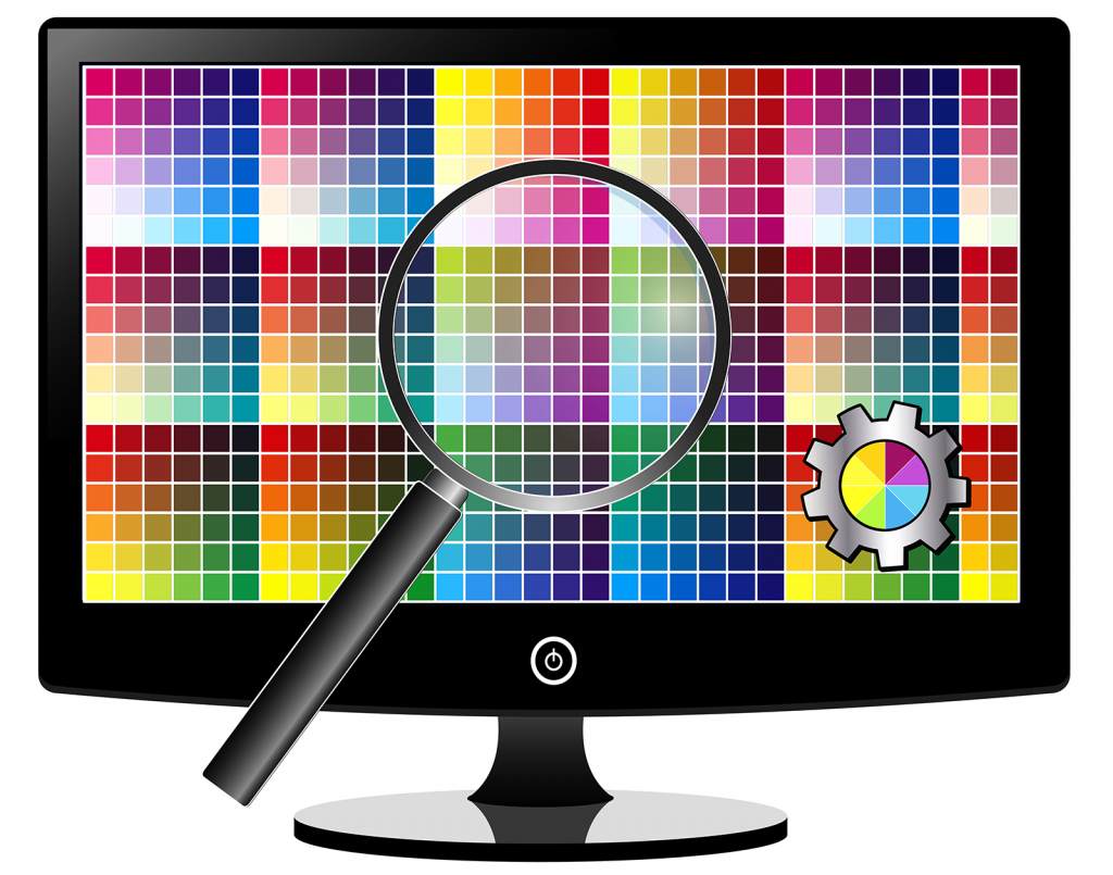 Adjustment of color settings on LCD monitor for best picture quality