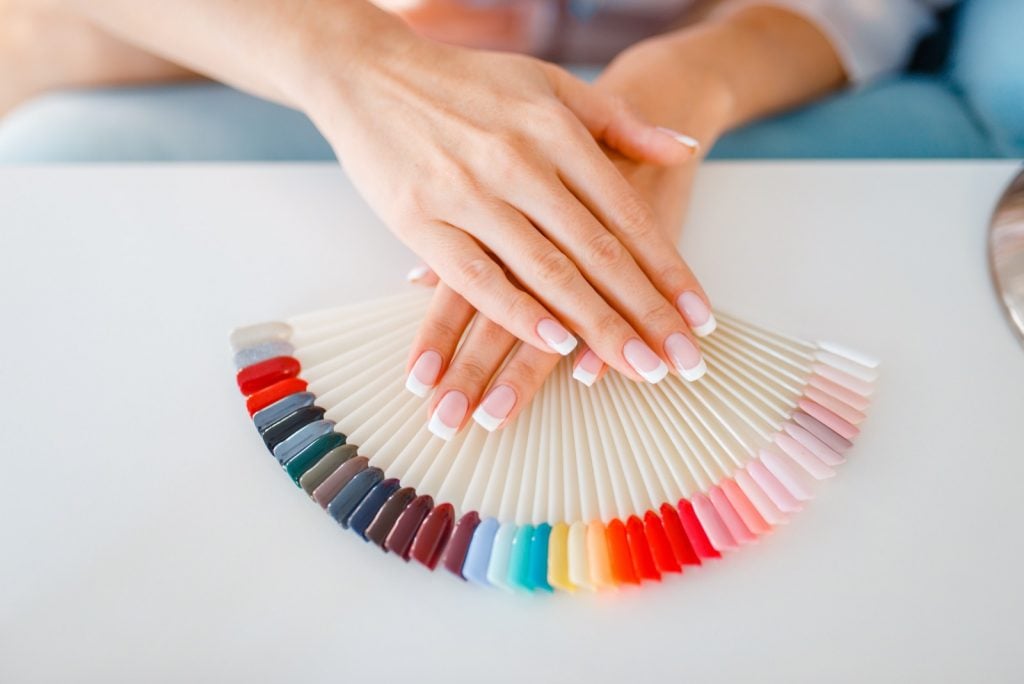 blue nail polish meaning