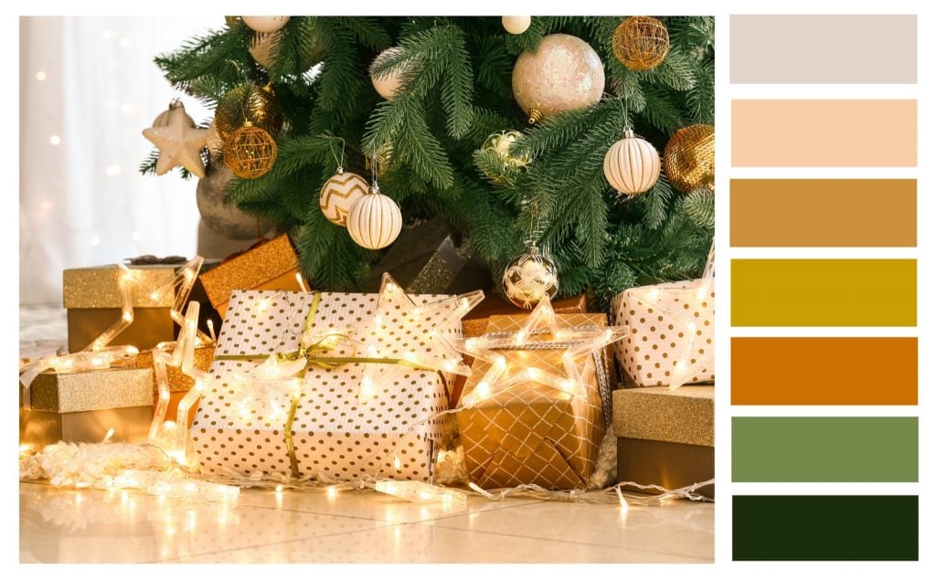 Gold and Green Luxury Color Palette