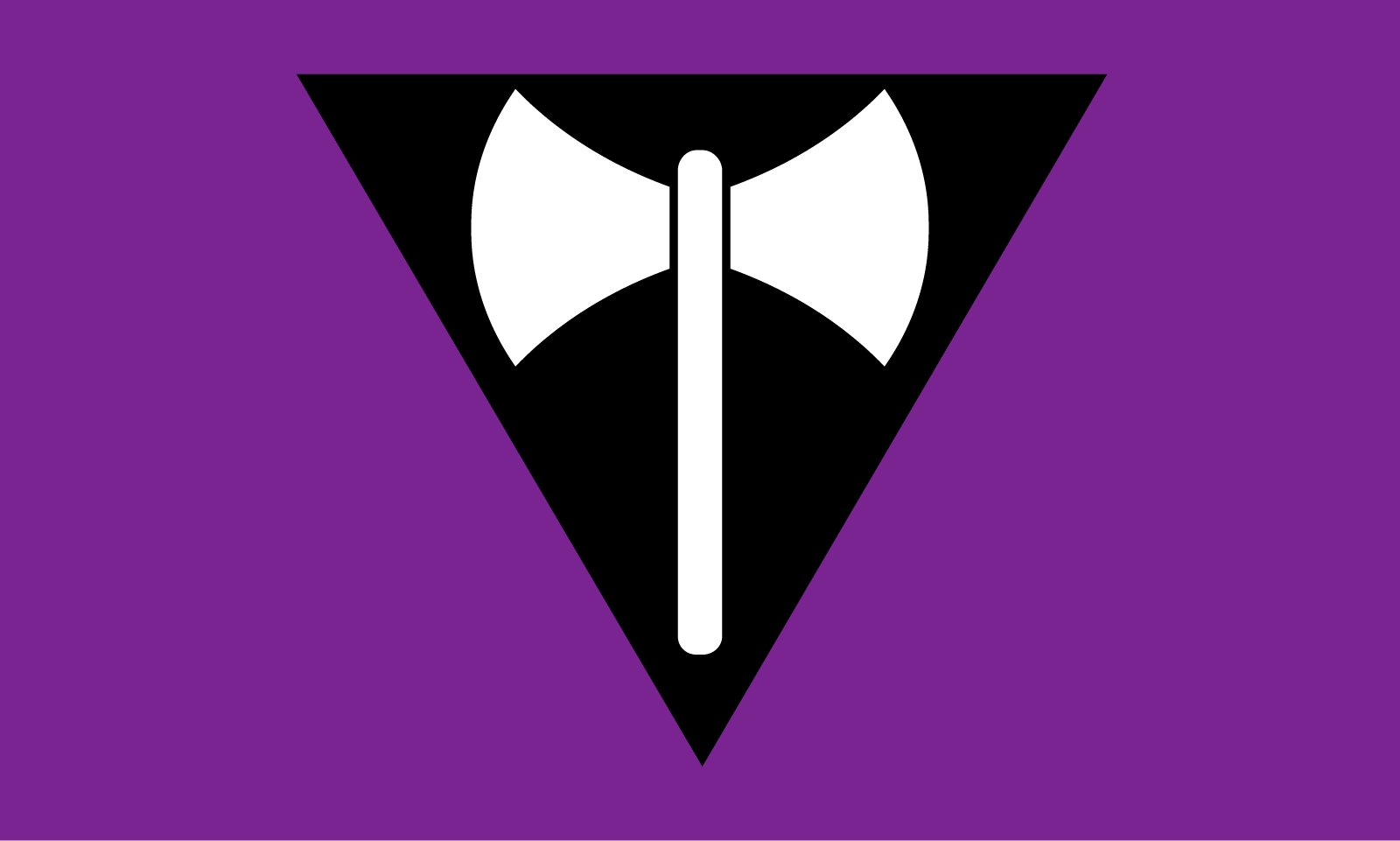 Labrys Lesbian Pride Flag