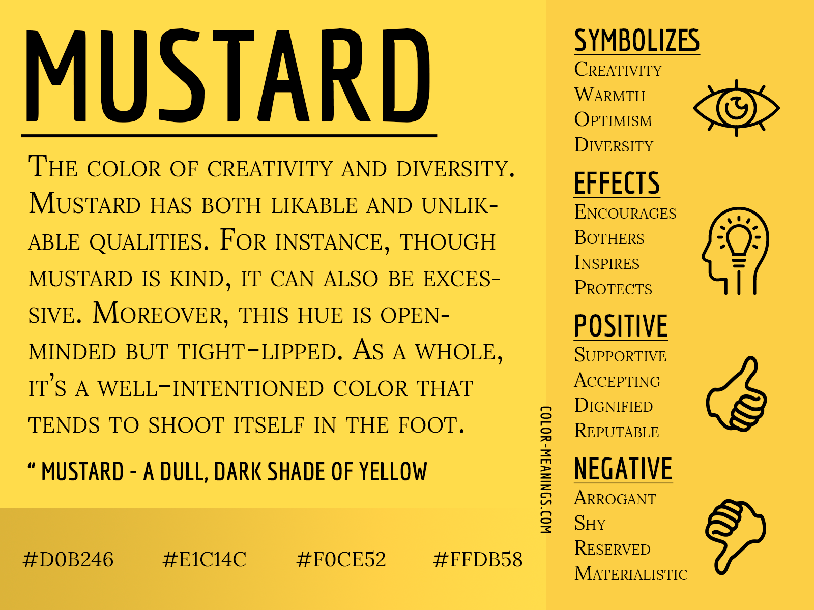 Mustard Color Meaning: The Color Mustard Symbolizes Creativity and