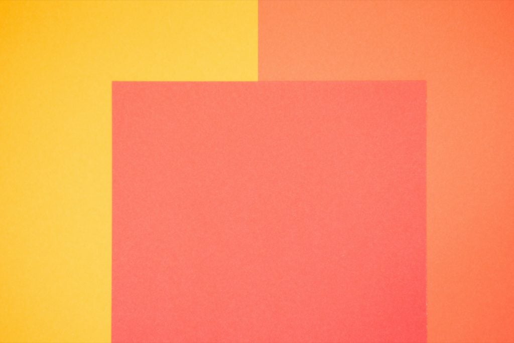 Yellow, orange and red colored paper