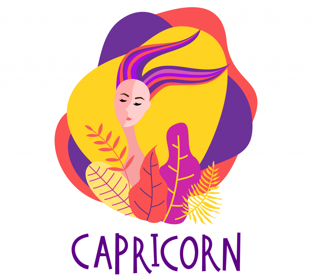 Illustration of zodiac sign Capricorn