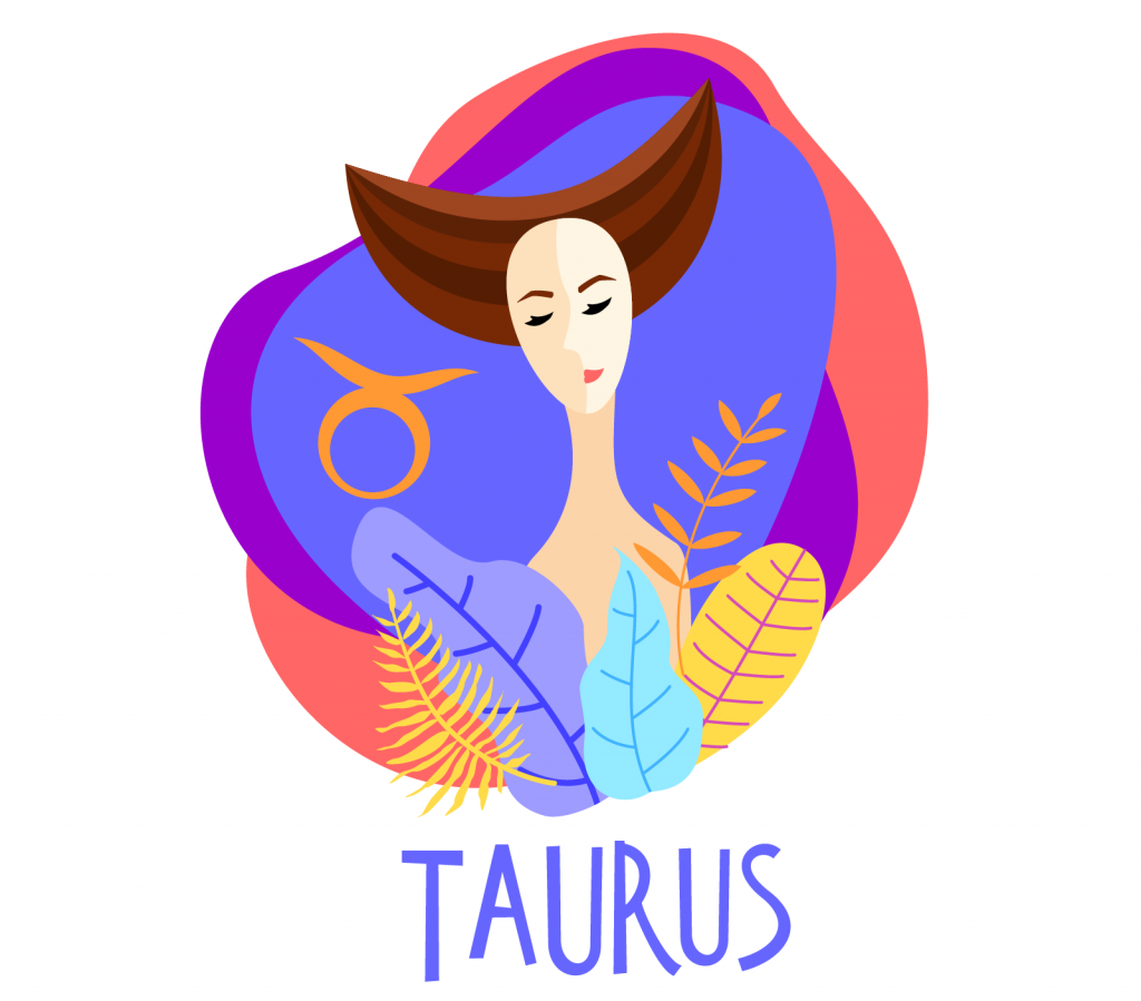 Illustration of zodiac sign Taurus