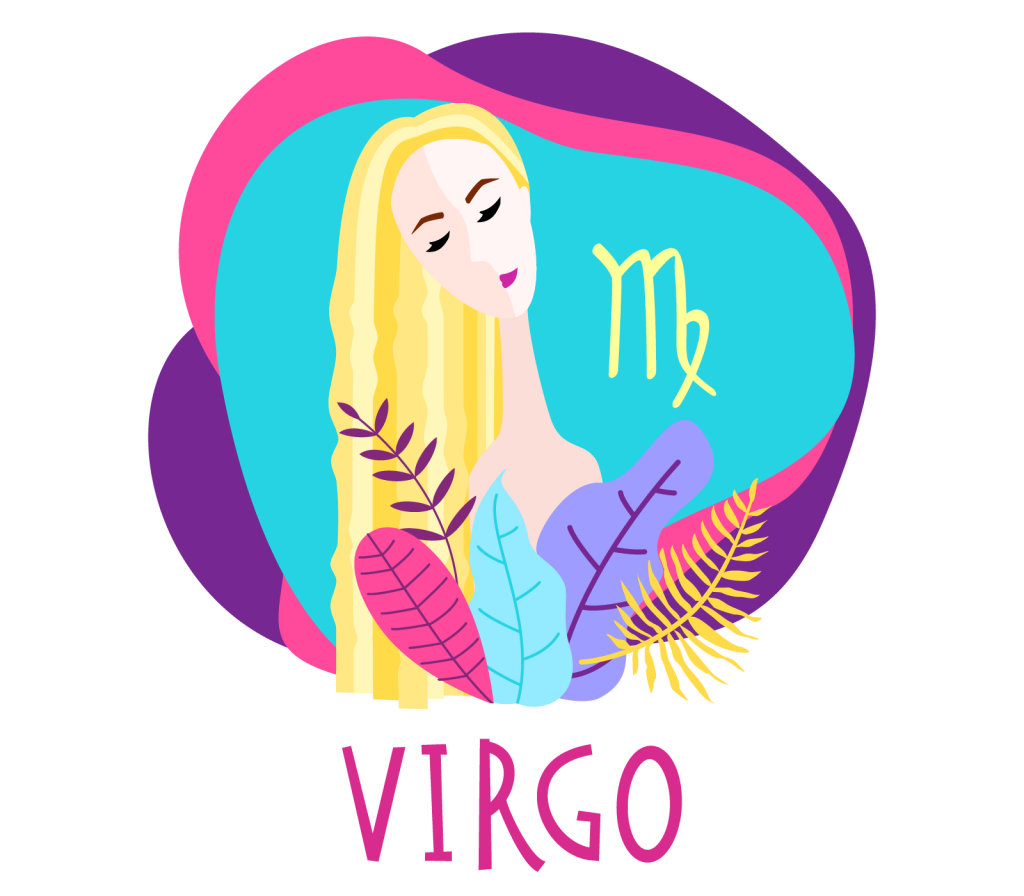 Illustration of zodiac sign Virgo